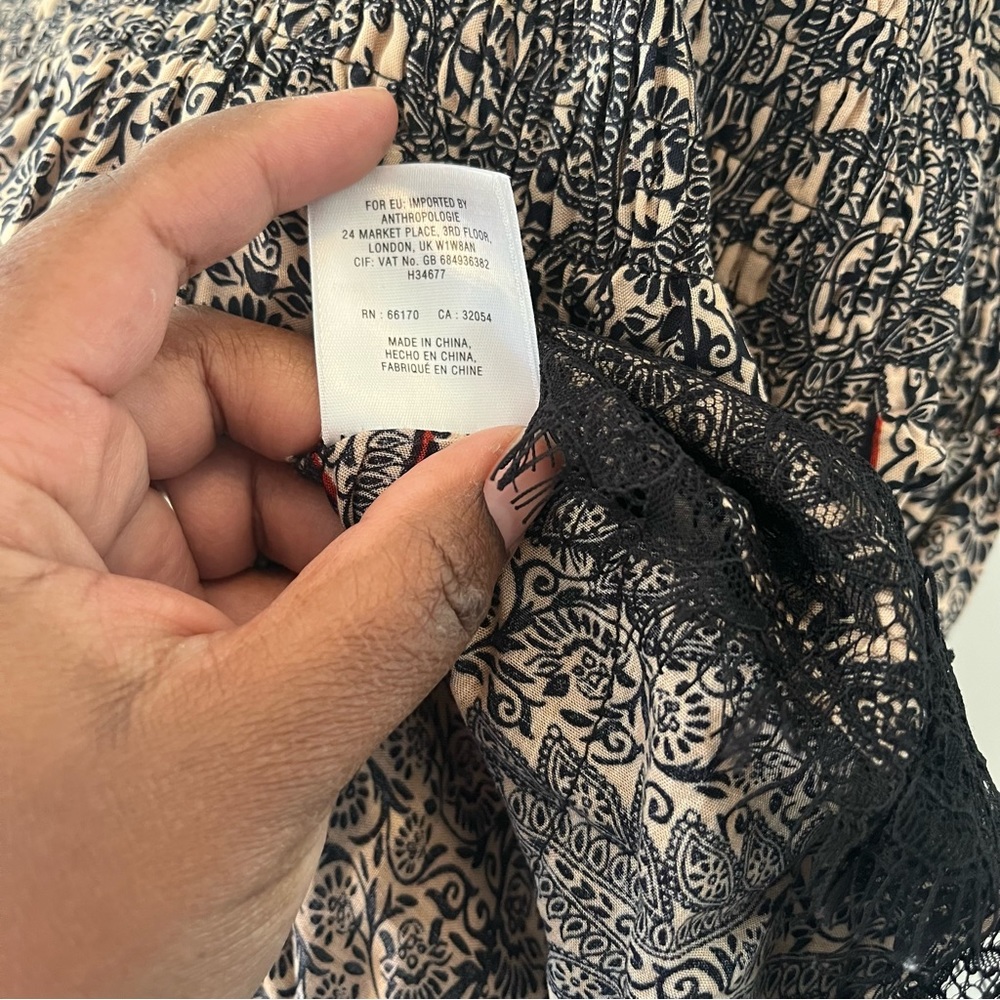Anthropologie Vanessa Virginia Boho Blouse - Picture 7 of 9